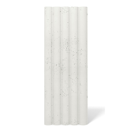 Płyta betonowa na ścianę 3D PB61 1350x500x37, zgaszona biel B0, beton architektoniczny