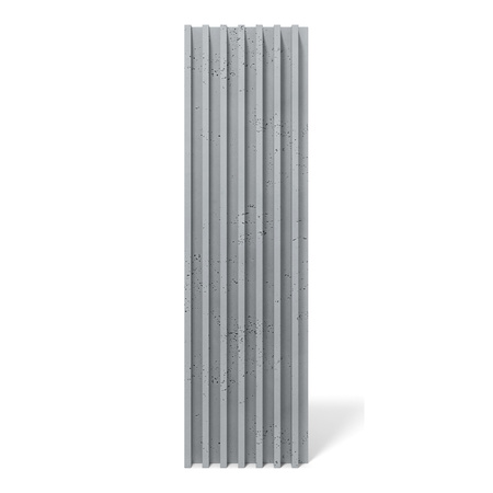 Płyta betonowa na ścianę 3D PB41 1350x380x44, szary S96, beton architektoniczny