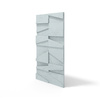 Płyta betonowa na ścianę 3D PB09 1200x600x45, jasny błękit CL06, beton architektoniczny