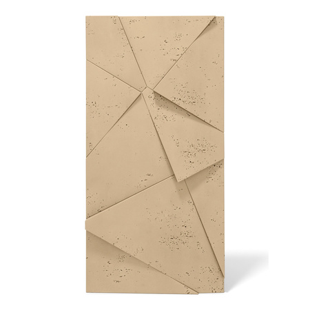 Płyta betonowa na ścianę 3D PB05C 1200x600x48, miodowy CL03, wzór C, beton architektoniczny