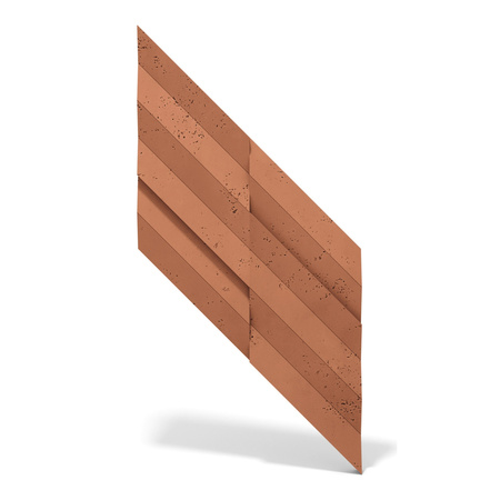 Płyta betonowa na ścianę 3D PB70A 1200x600x35, terakota CL01; wzór A, beton architektoniczny