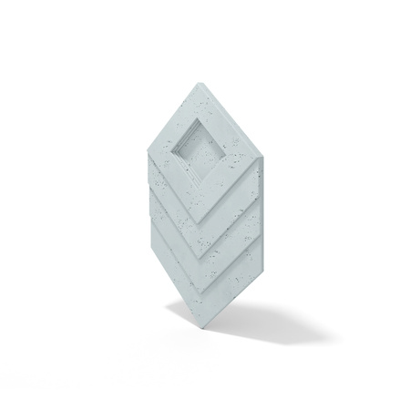 Płyta betonowa na ścianę 3D PB21 1050x600x45, jasny błękit CL06, beton architektoniczny
