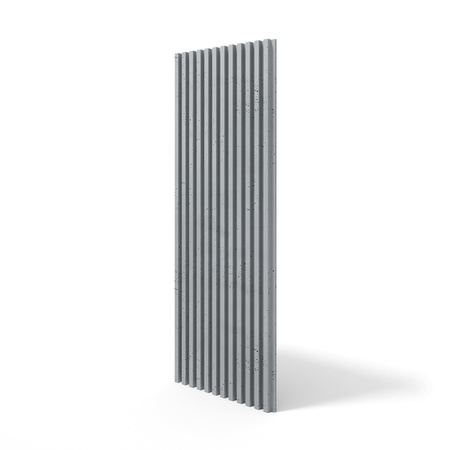 Płyta betonowa na ścianę 3D PB38 1350x480x30, szary S96, beton architektoniczny