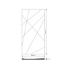 Płyta betonowa na ścianę 3D PB05A 1200x600x48, czekoladowy CL02, wzór A, beton architektoniczny