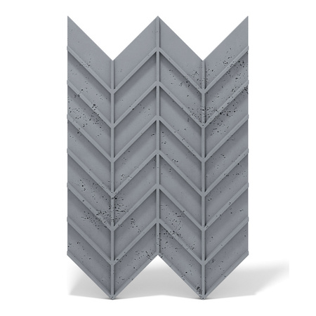 Płyta betonowa na ścianę 3D PB47 939x600x25, antracytowy B08, beton architektoniczny