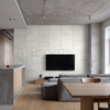 Płyta betonowa na ścianę 2D PA01 600x300x10, zgaszona biel B0, beton architektoniczny