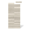 Płyta betonowa na ścianę 3D PB69 5x22,6x2, kość słoniowa KS, beton architektoniczny