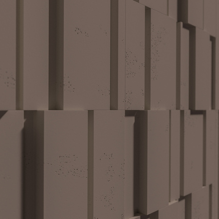 Płyta betonowa na ścianę 3D PB13 1200x600x40, czekoladowy CL02, beton architektoniczny