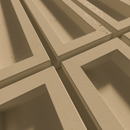 Płyta betonowa na ścianę 3D PB51 800x410x20, miodowy CL03, beton architektoniczny