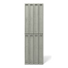 Płyta betonowa na ścianę 3D PB66A 1350x430x22, zgaszona zieleń CL09; wzór A, beton architektoniczny