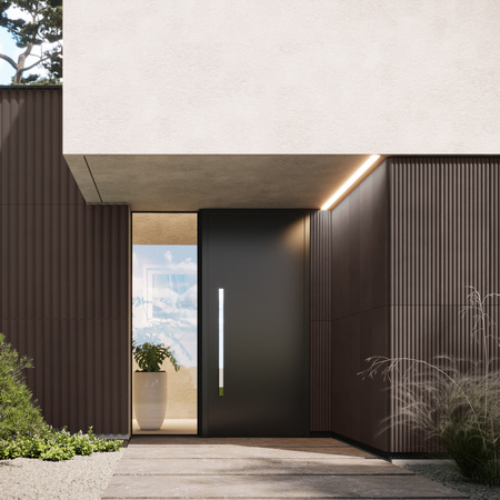 Płyta betonowa na ścianę 3D PB61 1350x500x37, czekoladowy CL02, beton architektoniczny