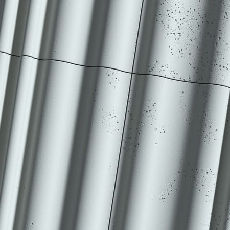 Płyta betonowa na ścianę 3D PB58 1350x560x34, jasny błękit CL06, beton architektoniczny