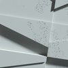 Płyta betonowa na ścianę 3D PB09 1200x600x45, jasny błękit CL06, beton architektoniczny