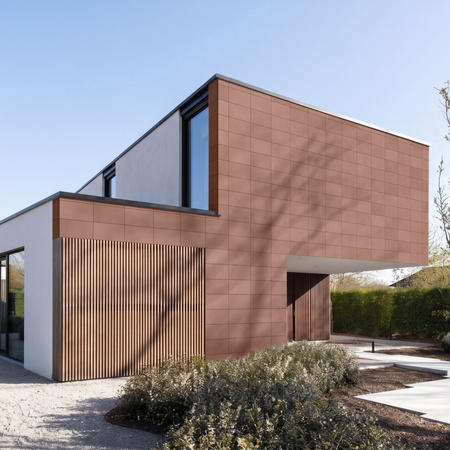 Płyta betonowa na ścianę 2D PA01 600x300x10, brudny róż CL07, beton architektoniczny