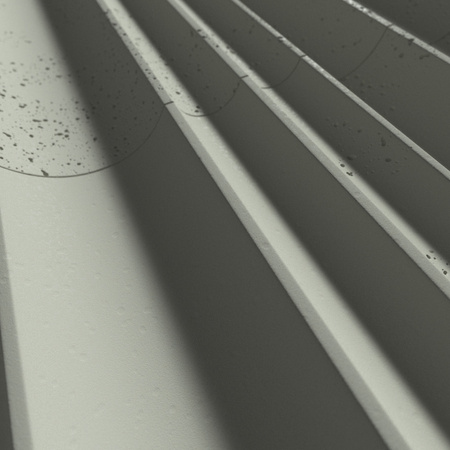 Płyta betonowa na ścianę 3D PB56 1350x430x35, zgaszona zieleń CL09, beton architektoniczny