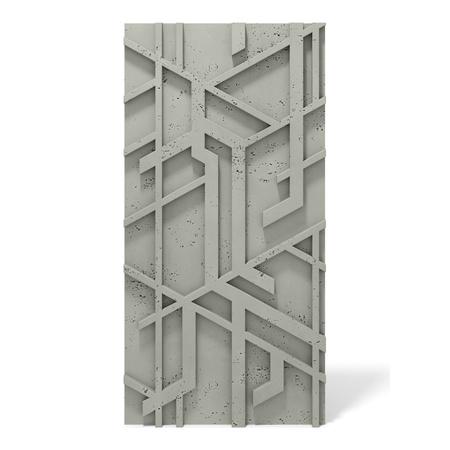 Płyta betonowa na ścianę 3D PB27 1200x600x35, zgaszona zieleń CL09, beton architektoniczny