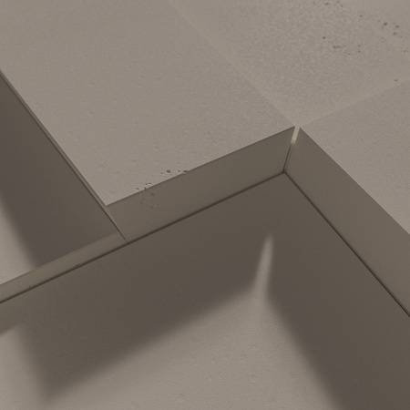 Płyta betonowa na ścianę 3D PB10B 600x600x40, szarobeżowy CL05; wzór B, beton architektoniczny