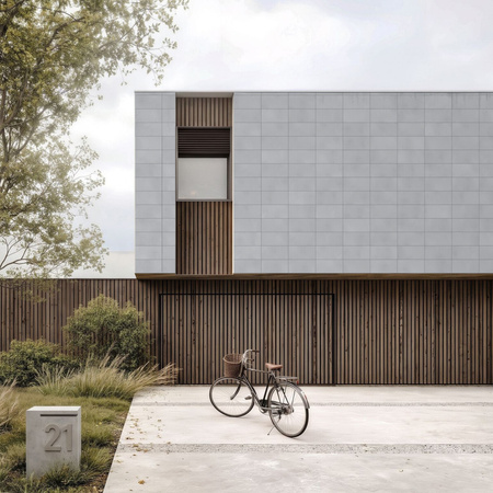 Płyta betonowa na ścianę 2D PA01 600x300x10, szary S96, beton architektoniczny