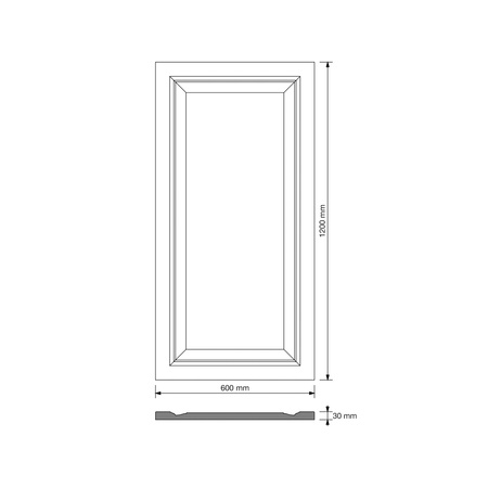 Płyta betonowa na ścianę 3D PB33A 1200x600x30, brudny róż CL07; wzór A, beton architektoniczny