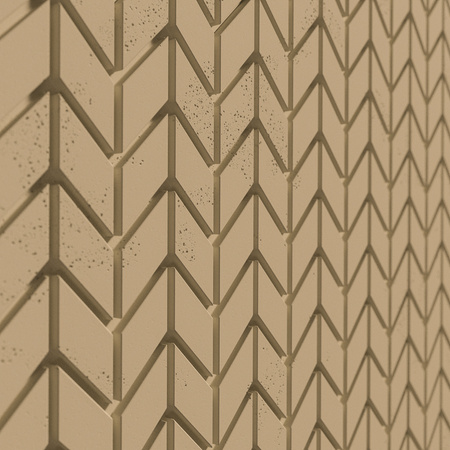Płyta betonowa na ścianę 3D PB48 935x600x25, miodowy CL03, beton architektoniczny