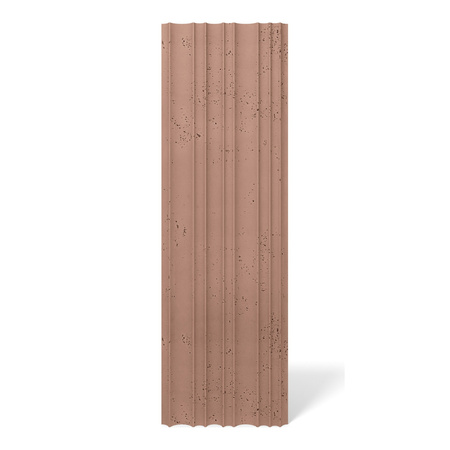 Płyta betonowa na ścianę 3D PB56 1350x430x35, brudny róż CL07, beton architektoniczny