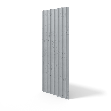 Płyta betonowa na ścianę 3D PB60 1350x520x35, szary S96, beton architektoniczny