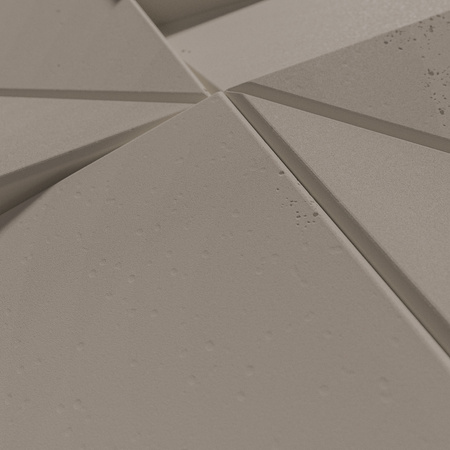 Płyta betonowa na ścianę 3D PB26B 600x600x45, szarobeżowy CL05; wzór B, beton architektoniczny