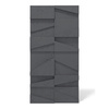 Płyta betonowa na ścianę 3D PB09 1200x600x45, czarny B15, beton architektoniczny