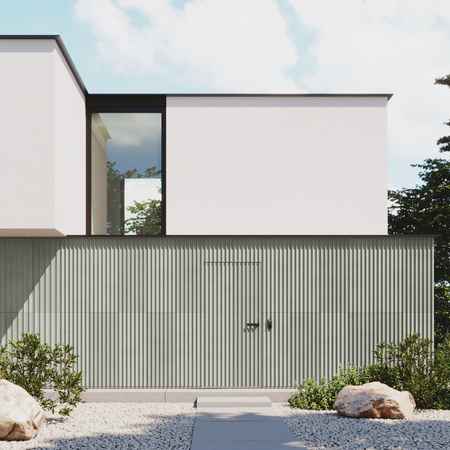 Płyta betonowa na ścianę 3D PB59 1350x500x35, pistacjowy CL08, beton architektoniczny