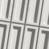 Płyta betonowa na ścianę 3D PB66A 1350x430x22, zgaszona biel B0; wzór A, beton architektoniczny