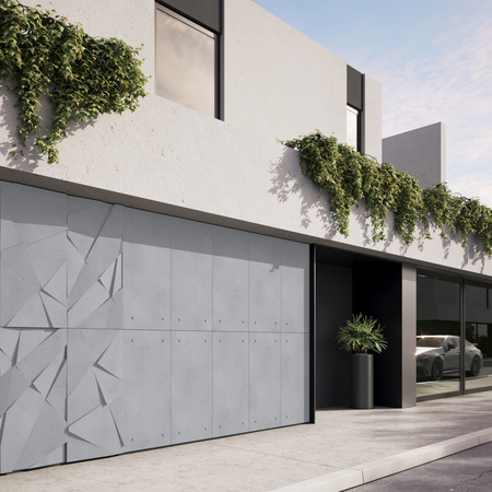 Płyta betonowa na ścianę 3D PB05C 1200x600x48, zgaszona zieleń CL09, wzór C, beton architektoniczny
