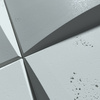 Płyta betonowa na ścianę 3D PB20 600x600x40, jasny błękit CL06, beton architektoniczny
