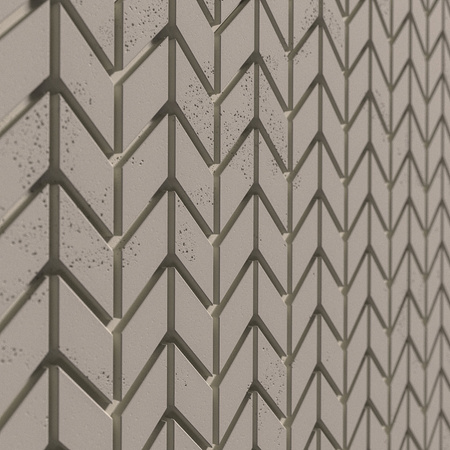 Płyta betonowa na ścianę 3D PB48 935x600x25, kaszmirowy CL04, beton architektoniczny