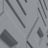 Płyta betonowa na ścianę 3D PB21 1050x600x45, antracytowy B08, beton architektoniczny