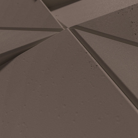 Płyta betonowa na ścianę 3D PB26A 600x600x45, czekoladowy CL02; wzór A, beton architektoniczny