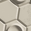 Płyta betonowa na ścianę 3D PB01 975x650x35, kość słoniowa KS, beton architektoniczny