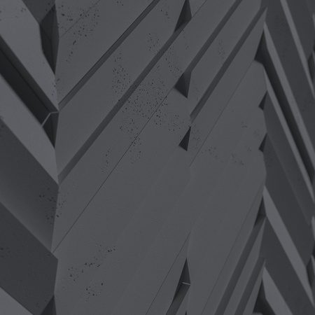 Płyta betonowa na ścianę 3D PB70A 1200x600x35, czarny B15, wzór A, beton architektoniczny