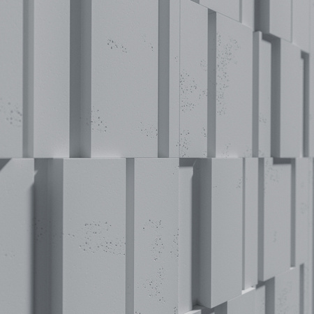 Płyta betonowa na ścianę 3D PB13 1200x600x40, szary S96, beton architektoniczny