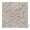 Płyta betonowa na ścianę 3D PB12B 600x600x40, kaszmirowy CL04; wzór B, beton architektoniczny
