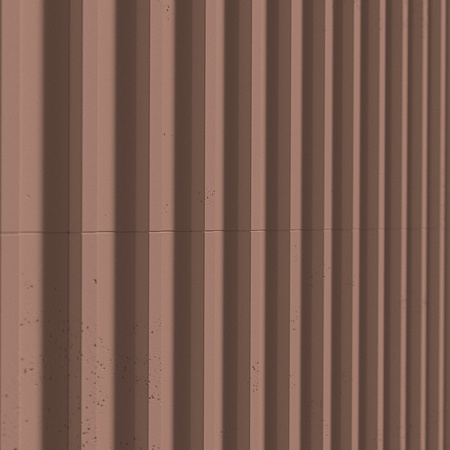 Płyta betonowa na ścianę 3D PB40 1350x510x30, brudny róż CL07, beton architektoniczny