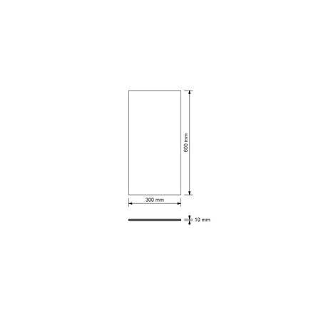 Płyta betonowa na ścianę 2D PA01 600x300x10, jasny błękit CL06, beton architektoniczny