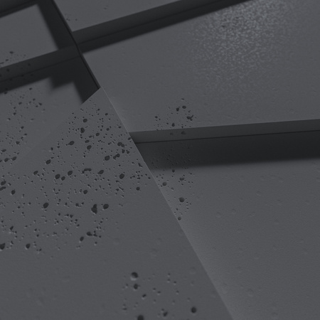 Płyta betonowa na ścianę 3D PB09 1200x600x45, czarny B15, beton architektoniczny