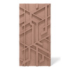 Płyta betonowa na ścianę 3D PB27 1200x600x35, brudny róż CL07, beton architektoniczny