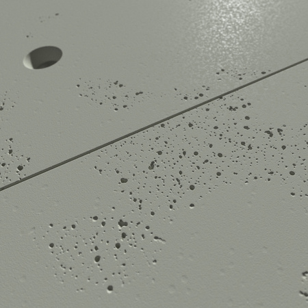 Płyta betonowa na ścianę 3D PB30 1200x600x20, zgaszona zieleń CL09, beton architektoniczny