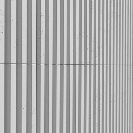 Płyta betonowa na ścianę 3D PB38 1350x480x30, jasnoszary S50, beton architektoniczny