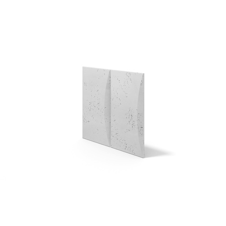 Płyta betonowa na ścianę 3D PB20 600x600x40, jasnoszary S50, beton architektoniczny