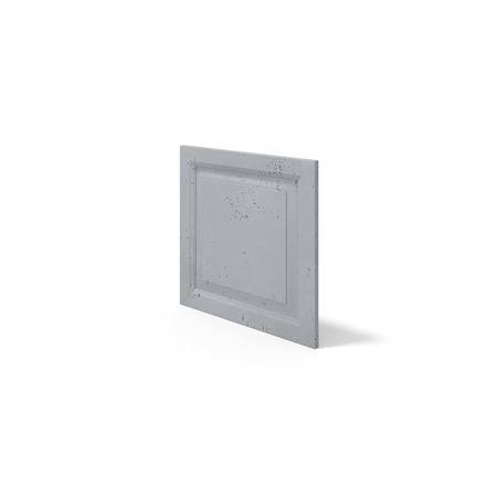 Płyta betonowa na ścianę 3D PB33B 600x600x30, szary S96; wzór B, beton architektoniczny