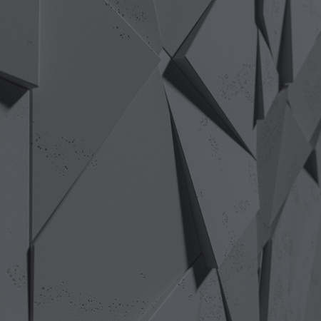 Płyta betonowa na ścianę 3D PB05A 1200x600x48, czarny B15, wzór A, beton architektoniczny