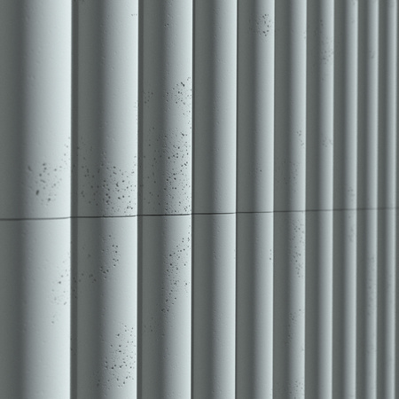 Płyta betonowa na ścianę 3D PB61 1350x500x37, jasny błękit CL06, beton architektoniczny