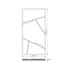 Płyta betonowa na ścianę 3D PB18B 1200x600x38, terakota CL01; wzór B, beton architektoniczny